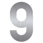 HDD Pro Huisnummer Plat 9 Inox Plus