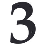 HDD Pro Huisnummer 3 Retro Zwart