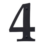 HDD Pro Huisnummer 4 Retro Zwart