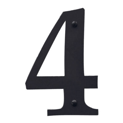 HDD Pro Huisnummer 4 Retro Zwart