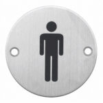 hdd pro Pictogram Man+Vrouw Rond Inox Plus