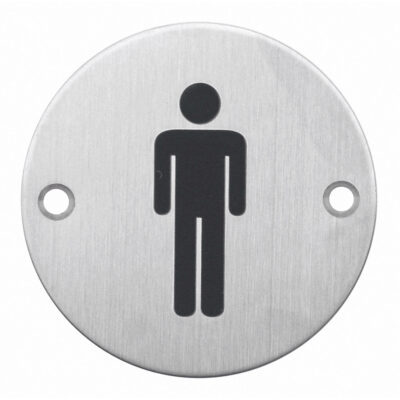 hdd pro Pictogram Man+Vrouw Rond Inox Plus