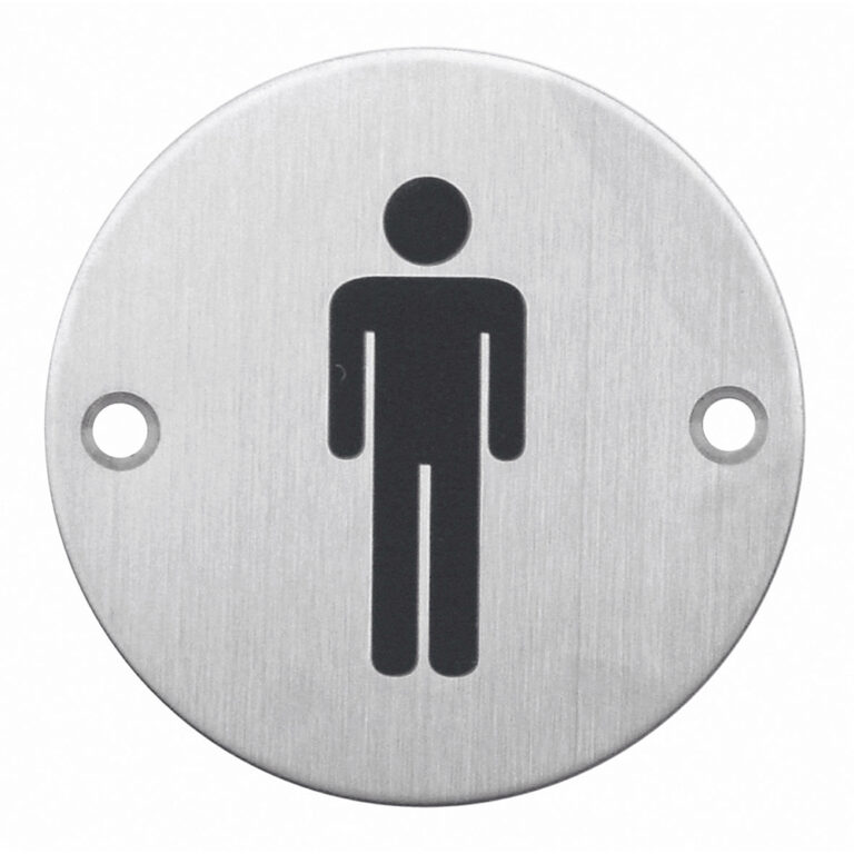 hdd pro Pictogram Man+Vrouw Rond Inox Plus
