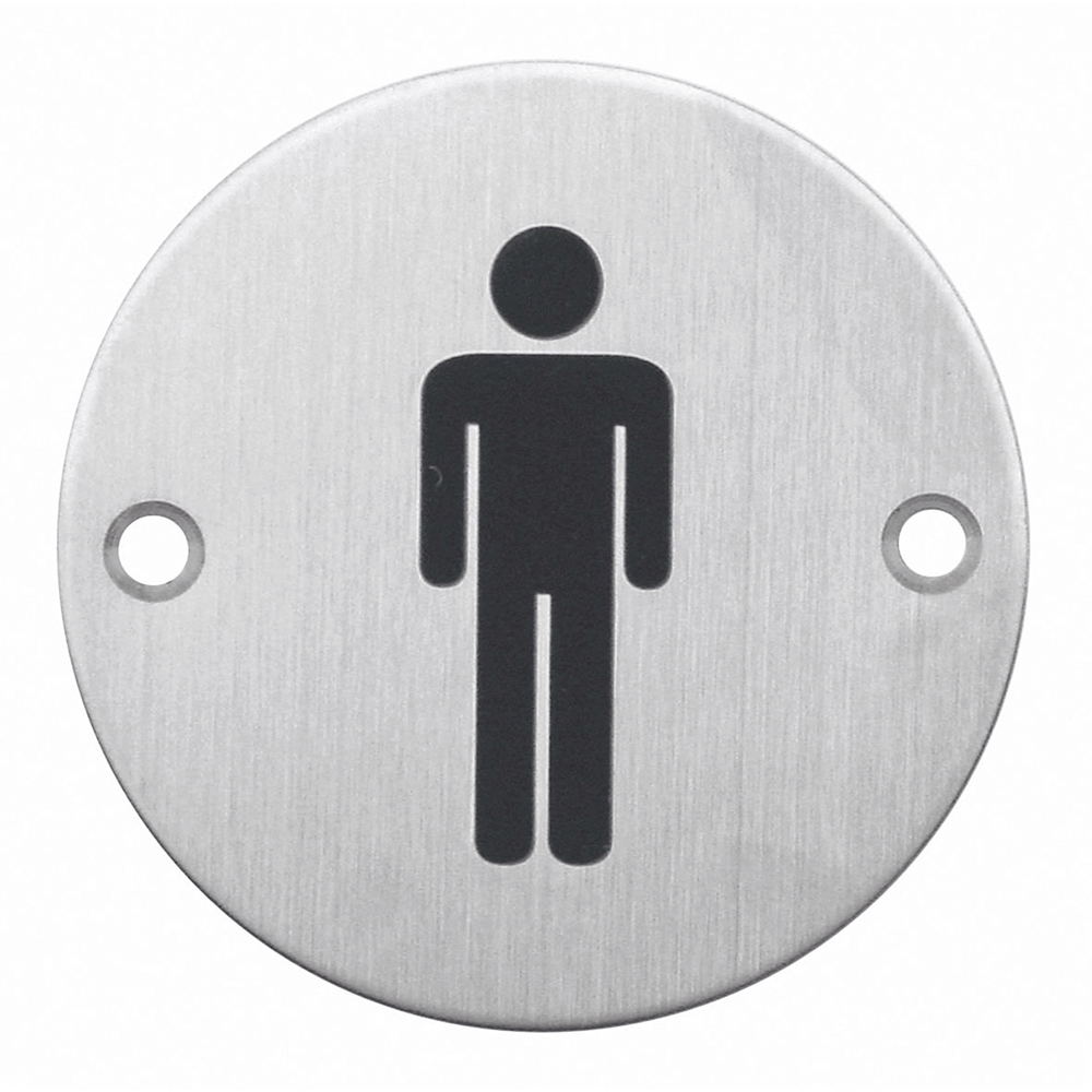 hdd pro Pictogram Man+Vrouw Rond Inox Plus