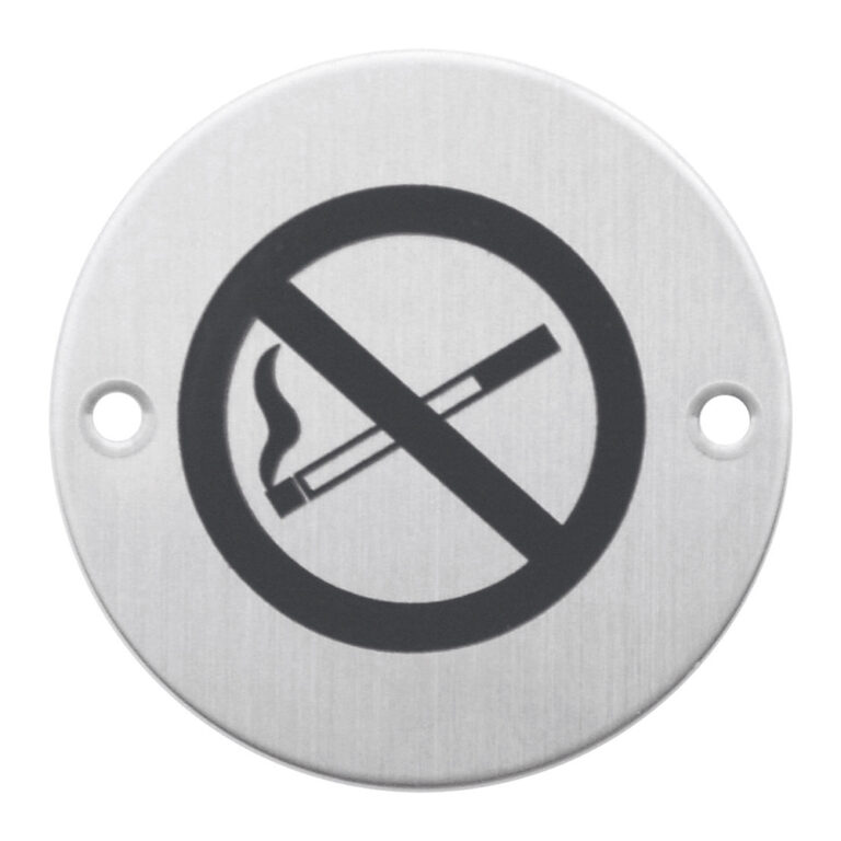 Pictogram Rookverbod Rond Inox Plus