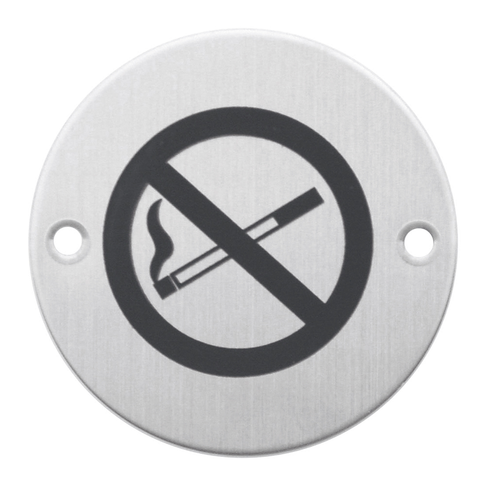 Pictogram Rookverbod Rond Inox Plus
