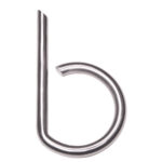 HDD Pro Huisletter Rond B Inox Plus