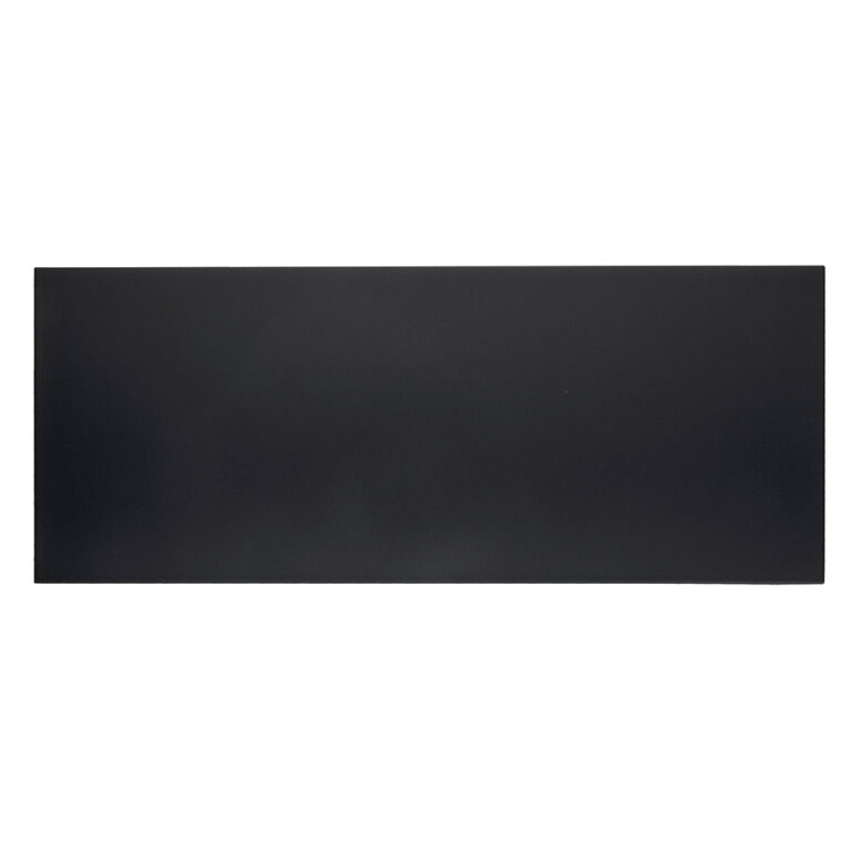 Deurplaat 120 mm x 300 mm Zwart