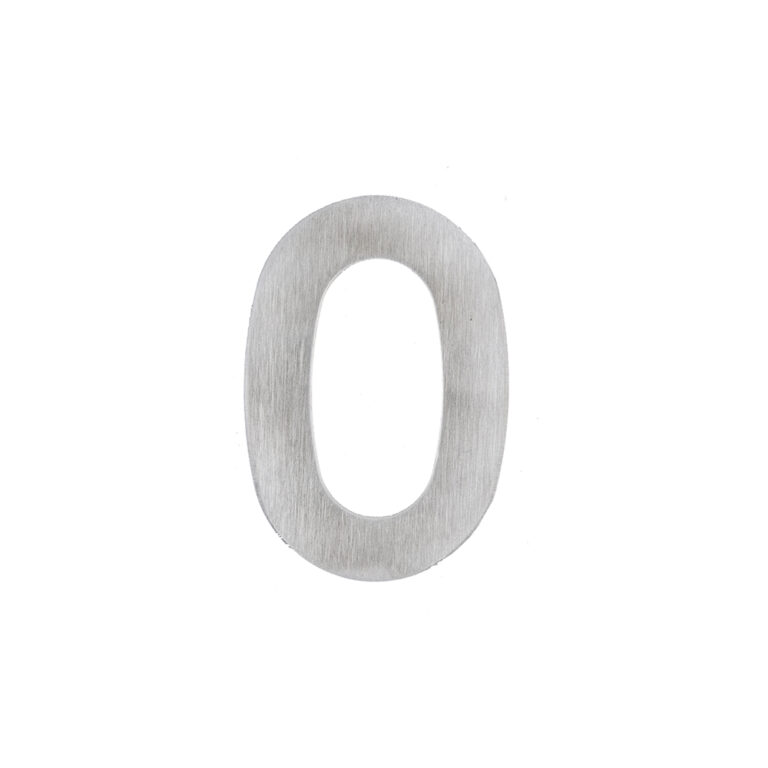 HDD Pro Huisnummer Plat Klein Zelfklevend 0 Inox Plus