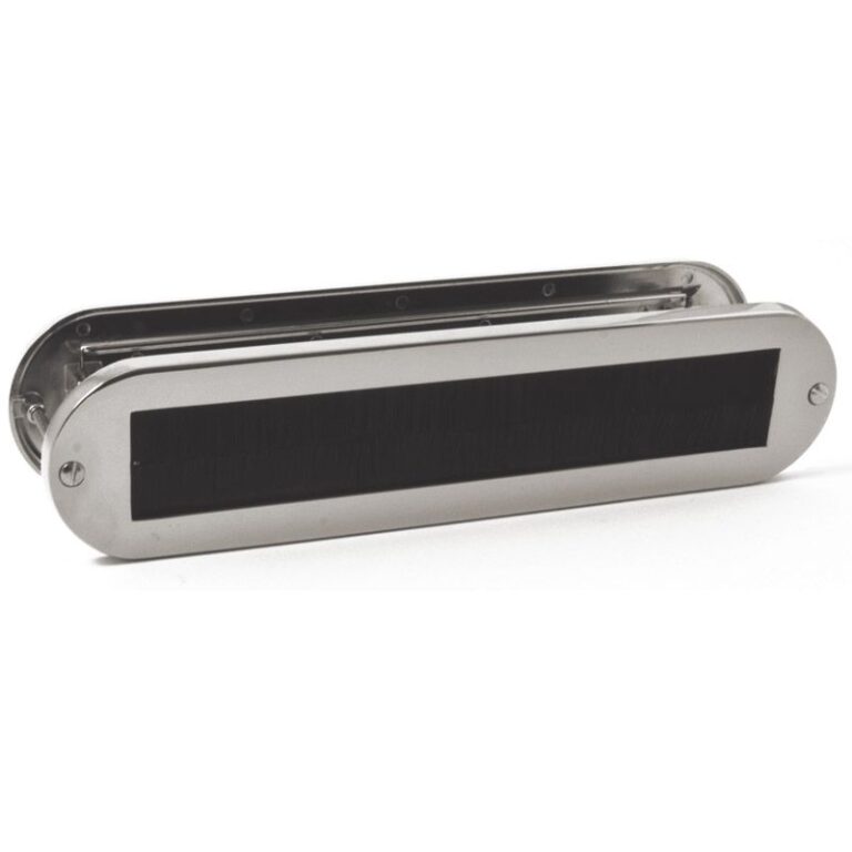 Hardbrass Mariani Tochtwering Aart PVD Glans Nikkel 330x79MM