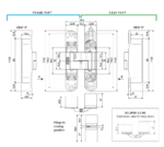 Werk tekening HDD Pro Onzichtbare Scharnier Wit Eclipse 3.2 AGB