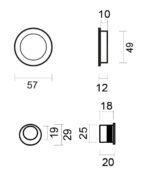 HDD Pro Schuifdeurkom Inkapschelp Fra Rond Zwart