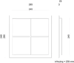 hdd patrijspoort retro 245 mm zwart 4