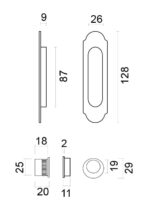 HDD Pro Schuifdeurkom Inkapschelp Fra Retro Ovaal Nikkel
