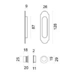 HDD Pro Schuifdeurkom Inkapschelp Fra Retro Ovaal Inox Look