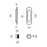 HDD Pro Schuifdeurkom Inkapschelp Fra Ovaal Nikkel