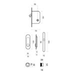 HDD Pro Schuifdeurkom Inkapschelp Fra Ovaal Slot Inox Look