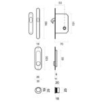 HDD Pro Schuifdeurkom Inkapschelp Fra Ovaal Slot Zwart