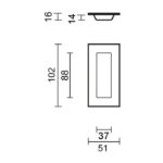 HDD Pro Schuifdeurkom Inkapschelp Hdd Ovaal Carre Inox Plus