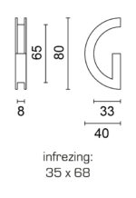 HDD Pro Schuifdeurkom Inkapschelp Hdd Halve Maan Glas Zwart .8mm