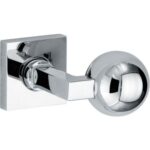 Artitec Knopkruk op rozet Bauhaus verdekt glans chroom