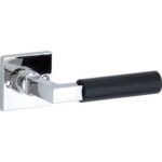 Artitec Deurkruk op rozet Bauhaus ebben glans chroom