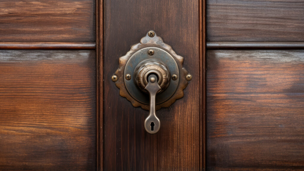 Antiek deurbeslag onderhouden