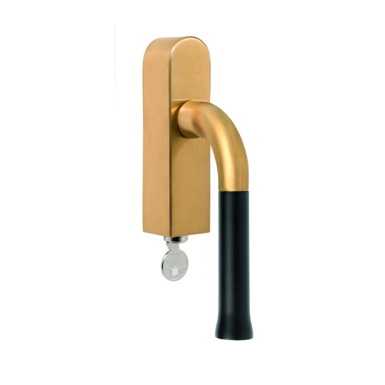 EV101DKLOCK PVD satin gold satin black