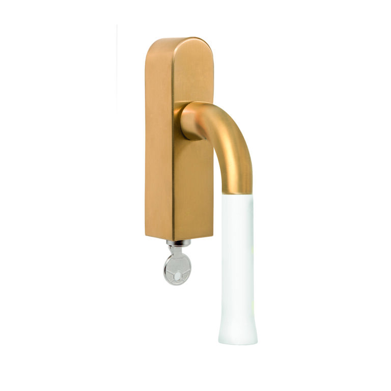 EV101DKLOCK satin gold white