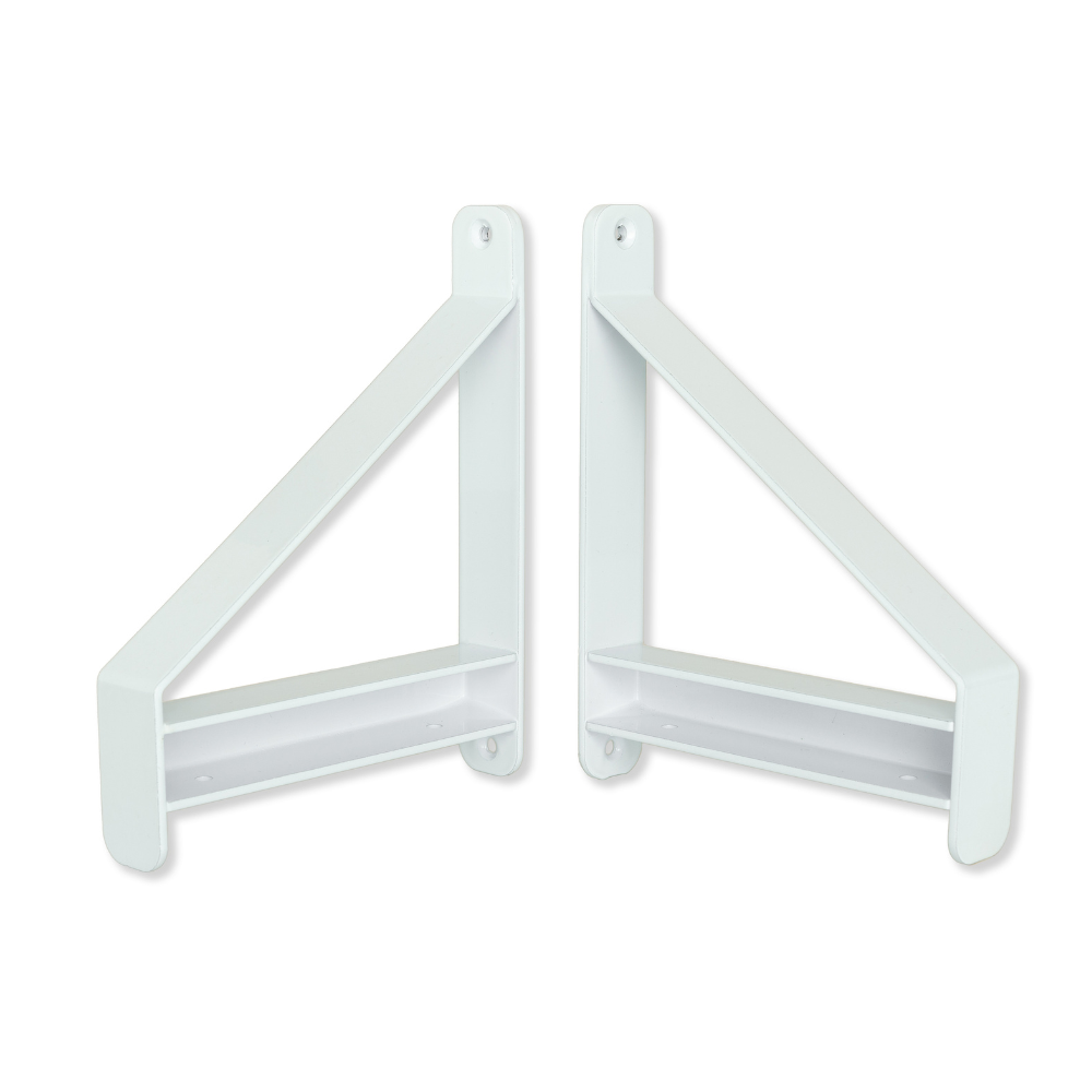 Plankdragerset DUO 200x160 mm wit 0513.220.1002