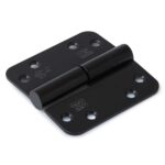 DX Kogelstiftpaumelle ronde hoeken 89x89 mm SKG3 Zwart Rechts