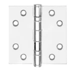 FORMANI Kogellagerscharnier | 76x76 | RVS Gepolijst | Chroom Look | LBS7676 Rechte hoeken