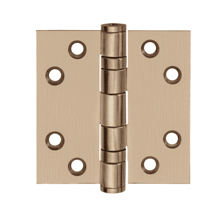 FORMANI Kogellagerscharnier | 76x76 | PVD Licht Brons | LBS7676 Rechte Hoeken