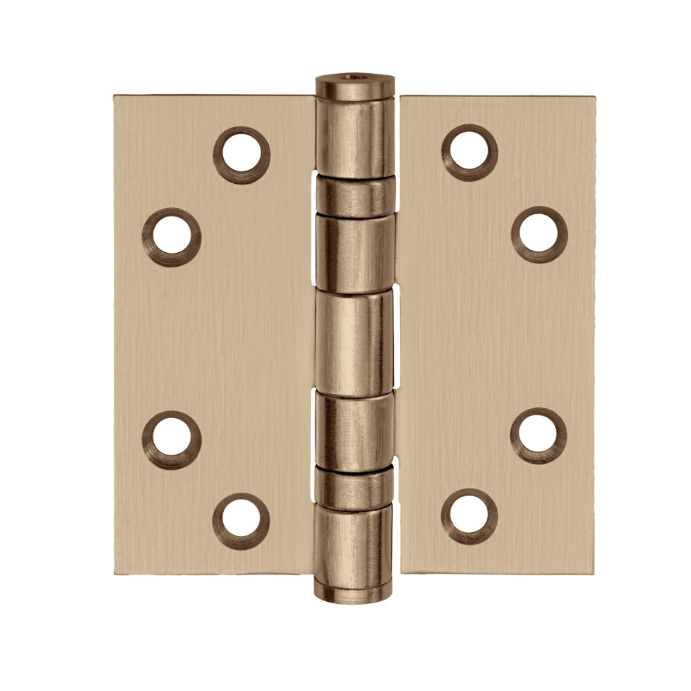 FORMANI Kogellagerscharnier | 76x76 | PVD Licht Brons | LBS7676 Rechte Hoeken