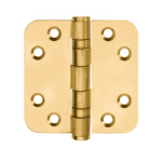 FORMANI Kogellagerscharnier | 76x76 | PVD Mat Goud | LBS7676 Afgeronde Hoeken