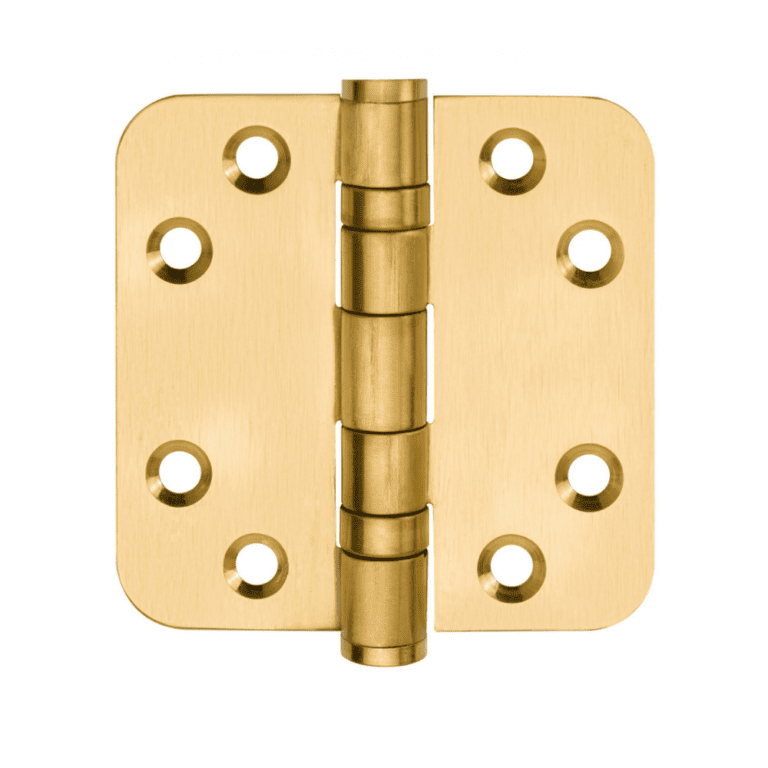 FORMANI Kogellagerscharnier | 76x76 | PVD Mat Goud | LBS7676 Afgeronde Hoeken