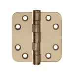 FORMANI Kogellagerscharnier | 76x76 | PVD Licht Brons | LBSA7676 Afgeronde Hoeken