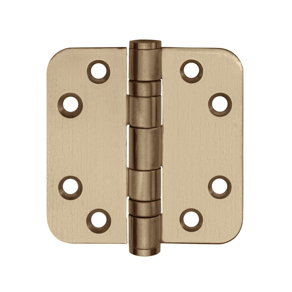 FORMANI Kogellagerscharnier | 76x76 | PVD Licht Brons | LBSA7676 Afgeronde Hoeken