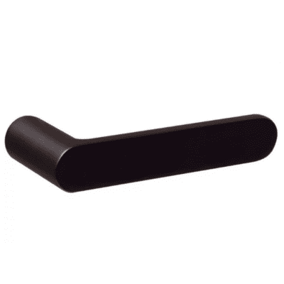 NUDA Deurkruk Pure Mat Zwart op minimalistisch rozet