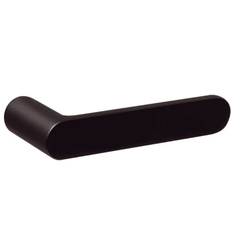 NUDA Deurkruk Pure Mat Zwart op minimalistisch rozet