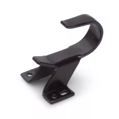 Dulimex | Lange haak | Deuropvanger bij gelijkliggende en opdekdeuren | Zwart