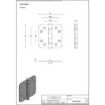 formani formani kogellagerscharnier 89x89mm basics