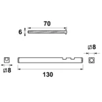AXA Verlengset Krukstift 130mm Boutenset