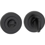 WC garnituur 8 mm Cardea mat zwart