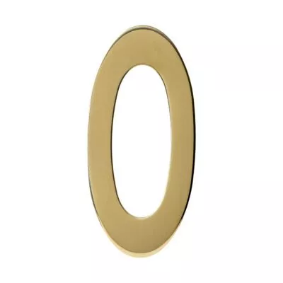 Intersteel Huisnummer 0 150mm PVD Messingkleur