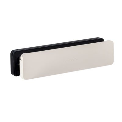 Homebox brievenbus - buitenklep zwart RAL9005 binnenklep crème wit RAL9001