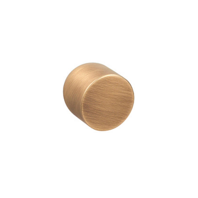 NUDA Deurknop Lui Brushed Goud op minimalistisch rozet