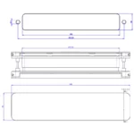 homebox brievenbus ral 7047 grijs aluminium
