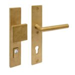 Intersteel SKG3 Veiligheidsbeslag greep/kruk Jura PC92 met Kerntrekbeveiliging Messing Getrommeld