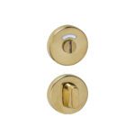 Rozet Toilet- en Badkamersluiting Rond PVD Messingkleur